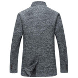 Aolamegs Men Winter Jackets Woolen Coats Fashion Slim Fit Men's Windproof Overcoat Warm Outerwear Business Casual Jacket Parka