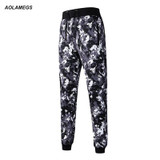 Aolamegs Men Casual Pants Outdoors Joggers Pants Drawstring Men's Camouflage Sweatpants High Quality Sportswear Crossfit Pants