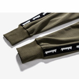 Aolamegs Men Casual Pants Vintage Letter Side Stripe Sweatpants Elastic Waist Hip Hop Male Joggers Pants Street Fashion Trousers Aolamegs Men Casual Pants Vintage Letter Side Stripe Sweatpants Elastic Waist Hip Hop Male Joggers Pants Street Fashion Trousers