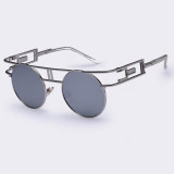 AOFLY Fashion Metal Frame Steampunk Sunglasses Women Brand Designer Unique Men Gothic Sun glasses Vintage Oculos De Sol Feminino