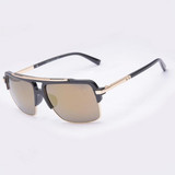 AOFLY Classic Half Metal Sunglasses Men Brand Designer Cool Glasses mirror Fashion Women's Sun glasses Gafas Oculos De Sol UV400