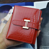 AOEO wallet female genuine leather slim purse for women long and short Ladies handy purses and handbag womens wallets and purses