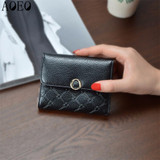 AOEO Small Wallet For Girls Candy Color Cute Mini Wallets Female Thin Slim Coin Purse Holder Cash Money Gift Ladies Wallet Women