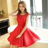 AnXin SH Short Wedding Bridesmaid Dresses Multi-color lace customize  Ruffles lace up Low Bridesmaid Dresses real madred jersey