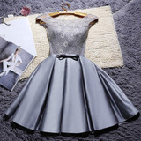 AnXin SH Short Wedding Bridesmaid Dresses Multi-color lace customize  Ruffles lace up Low Bridesmaid Dresses real madred jersey