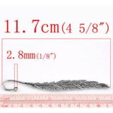 Antique Copper/Silver Tone/Antique Silver/Antique Bronze Zinc Alloy Feather Charm Bookmarks Home Office Storage, 5PCs