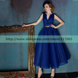 ANTI Royal Blue 2016 Elegant Cocktail Dresses Sashes Vestidos De Coctel Evening Party Short Gowns For Graduation Sweet 16 Years
