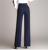High Waist Women Pants  2017 Fashion Office Work Pants Plus Size Wide Ladies Formal Black Trousers Female S-4XL