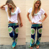 High waist wide leg pants palazzo pants women flare harem casual loose plus size baggy sweatpants pantalones mujer
