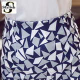High Waist Skirt Women Geometric Printed Pencil Skirts 2017 Summer Spring New Fashion Korean Knee-Length Ladies Office Clothing