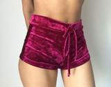 High Waist Shorts Women Sexy Velvet Shorts Bodycon Bandage Short Pants Autumn Winter Skinny Hot Pants 5Colors Casual Mini Shorts