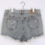 High Waist Denim Shorts Women Plus Size 5XL Hole Short Jeans Feminino Cintura Alta New 2017 Fashion Pantalones Cortos Mujer