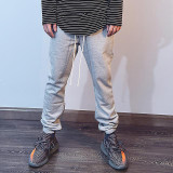 High street long rope jogger harem pant zipper tide man leisure sweatpant hiphop men fashion casual pants male trousers