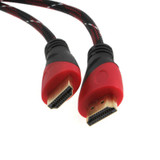 High Speed HDMI Cable Gold Plated Connection with Red, black and white mesh 1080P,0.5m,1m,1.5m,2m,3m,5m,8m,10m,15m