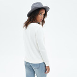 HDY Haoduoyi Solid Color Fashion Sweatshirts Women Long Sleeve Crew Neck Pullover Tops Loose Lace Slim Casual Sweatshirts