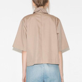 HDY Haoduoyi retro preppy style shirt fashion turn down collar blouse slim women shirt for wholesale and free shipping