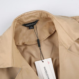 HDY Haoduoyi Fashion Drawstring Coats Women Long Sleeve Female Longline Outwear Solid Turn-down Collar Ladies Trench Coats