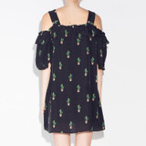 HDY Haoduoyi 2017 New Women Summer Dress Off Shoulder Ruffle Frill Sweet Dress Party Celebrity Mini Dress