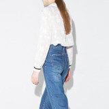 HDY Haoduoyi 2017 Autumn Fashion Women Buttons Down Sheer Sexy Star Pattern Blouses Long Sleeve Casual Fashion Shirts