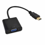 HDMI Male to VGA Female HDMI to VGA Video Audio Converter Adapter Cables HDMI to VGA Cable HD 1080P for PC Laptop Xbox 360