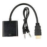HDMI Male to VGA Female HDMI to VGA Video Audio Converter Adapter Cables HDMI to VGA Cable HD 1080P for PC Laptop Xbox 360