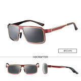 HDCRAFTER Brand Men Sunglasses Polarized Fashion Cool Men Sunglasses Male Driving UV400 Sun Glasses For Men Vintage Gafas De Sol