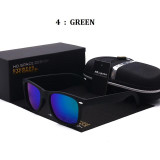 HD.SPACE Brand Fashion Men Polarized Lens Sunglasses Classic Brand Designer Sun glasses Men Retro Rivet Shades UV400 2017