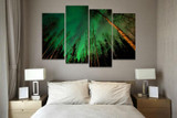 HD Print Aurora Borealis tree Painting modern home decor wall art Print Painting on canvas living room decor Art Picture