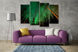 HD Print Aurora Borealis tree Painting modern home decor wall art Print Painting on canvas living room decor Art Picture