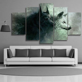 HD Print 5 pieces canvas wall art print wolf painting canvas modern home decor wall art for living room decor painting /PT0747