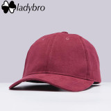 Ladybro High Quality Baseball Cap Casual Brand Women Men Black Pink Suede Cap Ladies Dad Hat Cap Snapback Male Female Bonnet