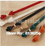 Lady's Slender waist belt han phnom penh bowknot slender waist belt female new belt women fashion thin belts for women
