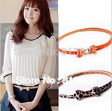 Lady's Slender waist belt han phnom penh bowknot slender waist belt female new belt women fashion thin belts for women