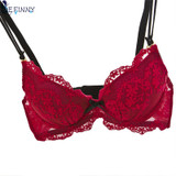 Lady Women Girls Lace Floral Satin Bra Underwear Underwire Push Up Bra Set Black Blue Red White Pink