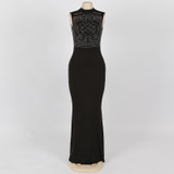 Kostlich Sexy Club Dress Women Summer Sleeveless Long-Dresses Geometric Rhinestone Evening Party Dresses Black Maxi Dress Women Kostlich Sexy Club Dress Women Summer Sleeveless Long-Dresses Geometric Rhinestone Evening Party Dresses Black Maxi Dress Women