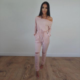 Kostlich Autumn 2017 Women Rompers Off Shoulder Long Sleeve Jumpsuit Romper Sexy Women Clothes 5 Colors Rompers Womens Jumpsuit