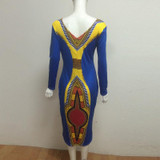 Kostlich Autumn Dress Women 2017 African Tribes Retro Print Dress O-Neck Long Sleeve Womens Clothing Vintage Bodycon Dresses Kostlich Autumn Dress Women 2017 African Tribes Retro Print Dress O-Neck Long Sleeve Womens Clothing Vintage Bodycon Dresses