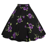 Kostlich 8 Style Flower Print Skirts Womens High Waist 50s Summer Vintage Skirt 2017 Elegant Retro Women Midi Skirt Plus Size