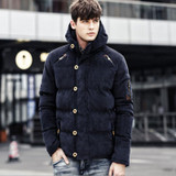 KOSMO MASA 2017 Cotton Hooded Winter Jacket Parka For Men Brand Clothes Coat Campera Puffer Jackets Mens Down Parkas MP011