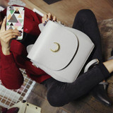 Korean Women Backpack PU Leather Sailor Moon Backpack Multifunction Black White Luna Cat Ladies Backpack Girls Travel Back Pack
