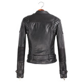 Leather Jackets Women 2017 Spring Autumn Rivet Zipper Motorcycle Faux Leather Coat Female Paragraph Lapel Jacket Coat