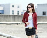 Leather Jacket Women Spring Autumn 2017 New Fashion Leather Coat Short Slim Motorcycle Leather Clothing Female Outerwear A0330