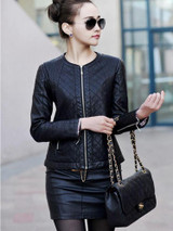 Leather Jacket Women Spring And Autumn 2015 New Leather Coat Women Short Slim Motorcycle Leather Clothing Female Outerwear Black