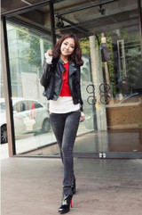 Leather Jacket Women Jackets Coat Slim Biker Motorcycle Soft Zipper girl Leather Jaquetas De Couro feminina Plus Size 3XL L931