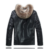Leather Jacket Men Winter Jackets Men's Coats Thickening Wool Windbreak Waterproof Warm Skin Lamb Fur Trench Coat  4XL 1280