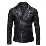 Leather Jacket 2016 PU Men Basic Coat Wool Leather Men's Jackets Slim Leather Motorcycle Jackets Trench Parkas Plus Size XXXL