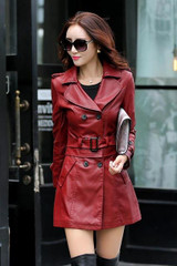 Leather Jacket Limited Sale Full Leather Coats Women Faux Jacket Turn-down Collar Solid Brand New 2017 Jaqueta Couro De Feminina