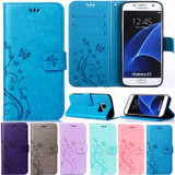 Leather Flip Case For Samsung Galaxy S3 S4 S5 Mini S6 S7 Edge A3 A5 2016 A310 A510 A710 J3 J5 J7 Prime 2016 Emboss Wallet Cover