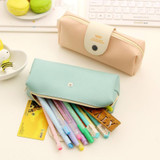 Leather Cosmetic Makeup Bag Pen Pencil Stationery Case Zipper Pouch Box levert dropship 2jul12 Leather Cosmetic Makeup Bag Pen Pencil Stationery Case Zipper Pouch Box levert dropship 2jul12