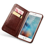 Leather Cases for iPhone 7 Plus 6 6S Plus 5 5S SE Wallet Flip Cover Case for Samsung Galaxy S7 S7 Edge S8 S6 Edge Plus Note 5